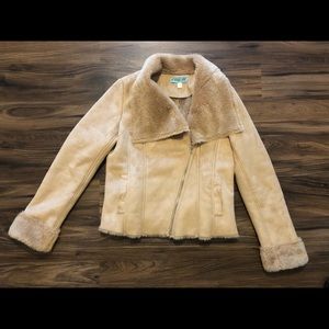Dina Be faux fur tan coat